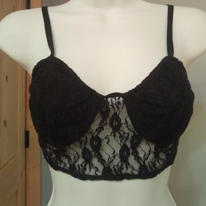 Charlotte Russe Black lace bralette